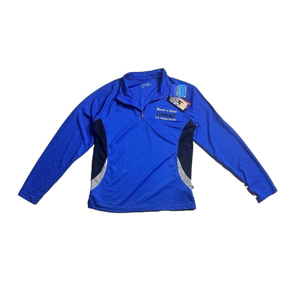 Topcool Blue Edinburgh Half Marathon Long Sleeve Athletic Top